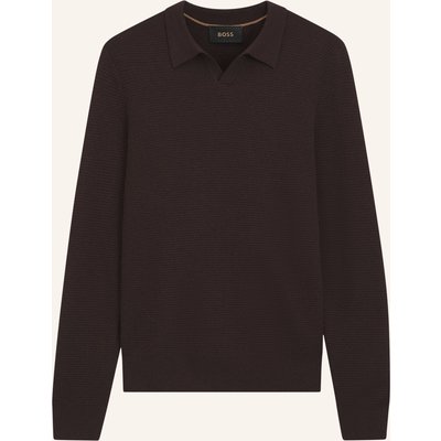 Boss Pullover L-Filo Relaxed Fit braun