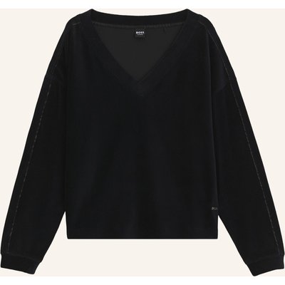 Boss Loungewear Oberteil Velvet_Sweatshirt Vn schwarz