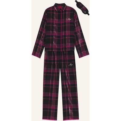 Hugo Pyjama-Set Flannel Gift-Set Regular Fit rosa