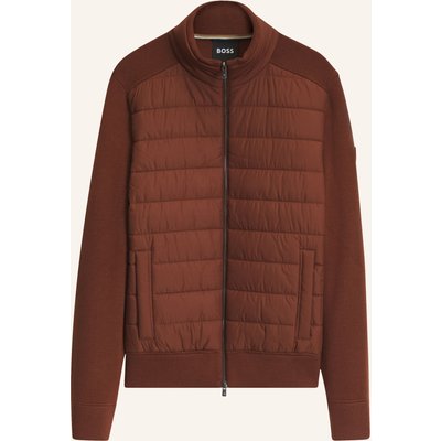 Boss Strickjacke H-Facente_In Regular Fit braun