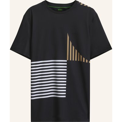 Boss T-Shirt Tee Striped c1 Regular Fit schwarz