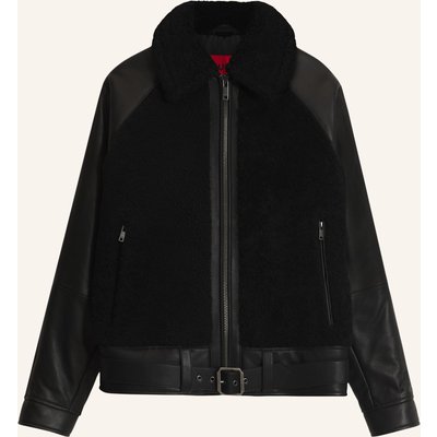Hugo Lederjacke Laran Regular Fit schwarz