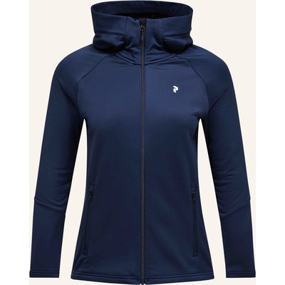 Peak Performance W Rider Essentials Midlayer Zip Hood Fleecejacke blau