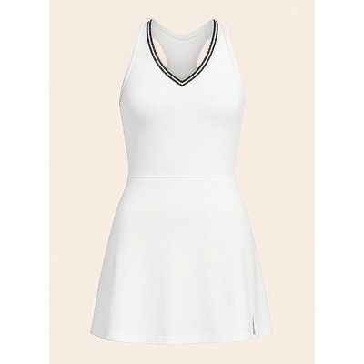 Wilson Midikleid Tiebreaker Dress Unlined weiss