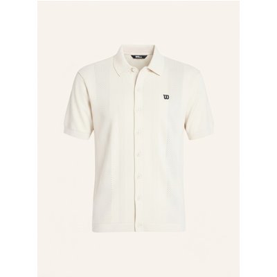 Wilson Poloshirt M Lafayette Pique Button Up Polo grau