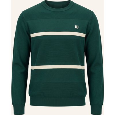 Wilson Sweatshirtpullover M Lafayette Pique Knit Crew gruen