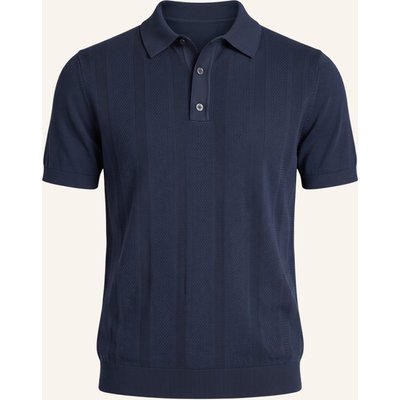 Wilson Poloshirt M Biltmore Pointelle Knit Polo blau