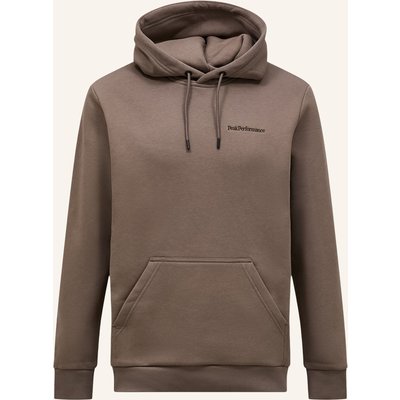 Peak Performance M Original Small Logo Hood Kapuzensweatshirt braun