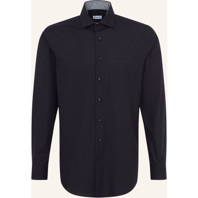 Seidensticker Business Hemd Regular Fit schwarz