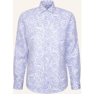 Seidensticker Leinenhemd Regular Fit blau