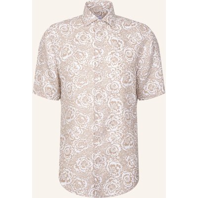 Seidensticker Leinenhemd Regular Fit beige