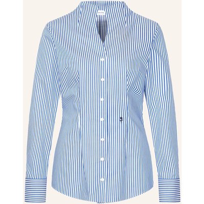 Seidensticker Kelchkragenbluse blau