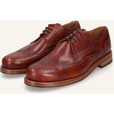 Heinrich Dinkelacker Schnürer Zürich Full-Brogue Tc braun