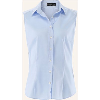 Van Laack Bluse Slim Fit blau