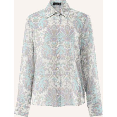 Van Laack Bluse Modern Fit braun