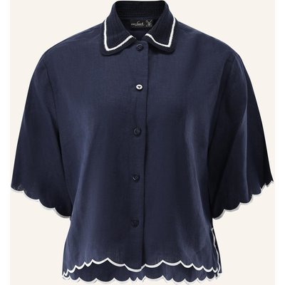 Van Laack Bluse Modern Fit blau