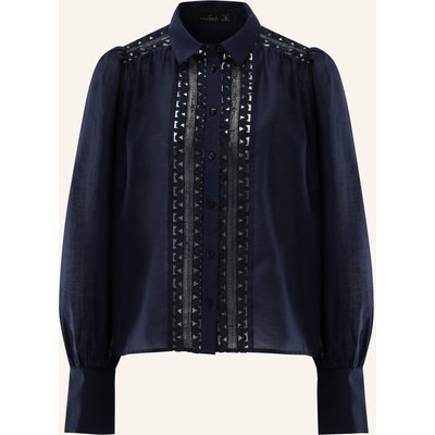Van Laack Bluse Modern Fit blau