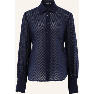 Van Laack Bluse Modern Fit blau