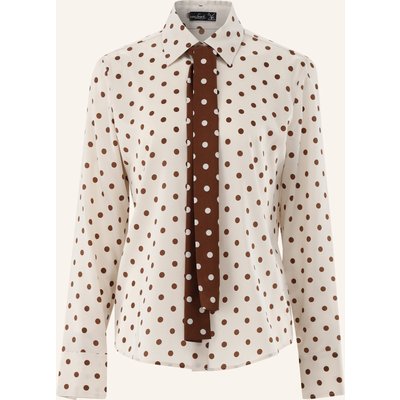 Van Laack Bluse Modern Fit braun