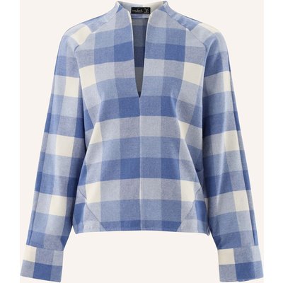 Van Laack Bluse Modern Fit blau