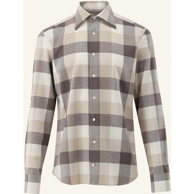 Van Laack Hemd Tailor Fit braun