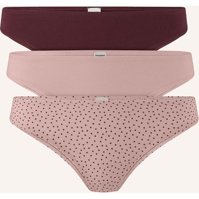 Hessnatur Slip Regular Cut 3er Pack rot