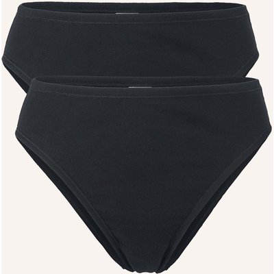 Hessnatur Taillenslip High Waist 2er-Set schwarz
