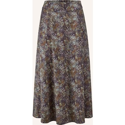 Hessnatur Hessnatur Rock Midi Aus Tencel™ Lyocell- Und Lenzing™ Ecovero™ Viskose lila