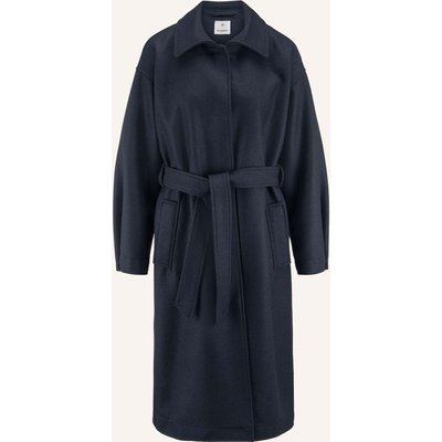 Hessnatur Hessnatur Mantel Boiled Wool Oversized Aus Reiner Bio-Schurwolle blau