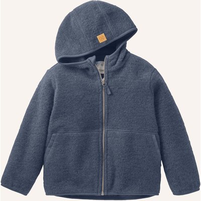 Hessnatur Wollfleece Jacke blau