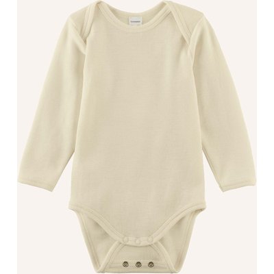 Hessnatur Hessnatur Langarmbody Slim Aus Bio-Merinowolle Mit Seide beige
