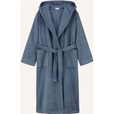 Hessnatur Langer Bademantel Relaxed blau