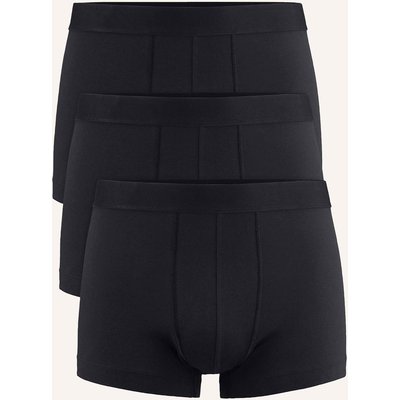 Hessnatur Pants Regular Cut 3er-Pack schwarz