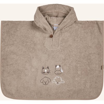 Sterntaler Poncho Bauernhof beige