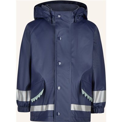 Sterntaler Regenjacke Gefüttert Zacken blau