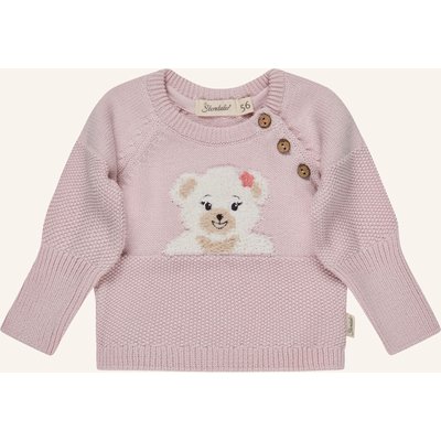 Sterntaler Strickpullover Bär pink