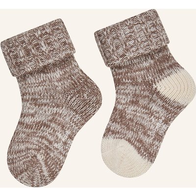 Sterntaler Socken 2er-Pack Wolle braun