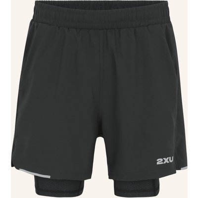 2xu Kompressionstight Aero Mesh 2-In-1 Short schwarz