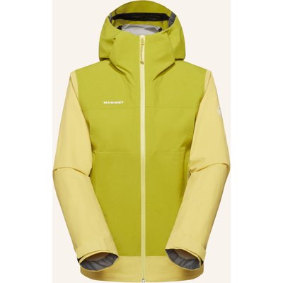 Mammut Hardshelljacke Crag Hs Mit Kapuze gelb