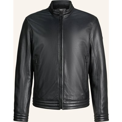 Joop! Jeans Lederjacke schwarz