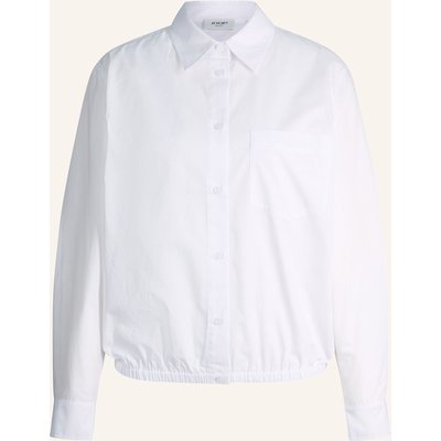 Joop! Jeans Baumwoll-Hemdbluse weiss