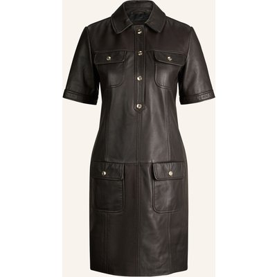 Joop! Lederkleid braun