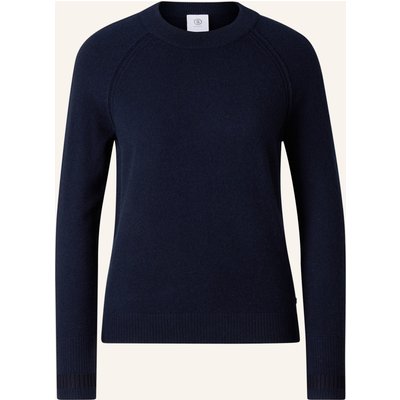 Bogner Schurwoll-Kaschmir-Pullover Vanessa blau