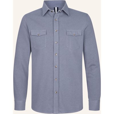 Profuomo Solid Overshirt blau