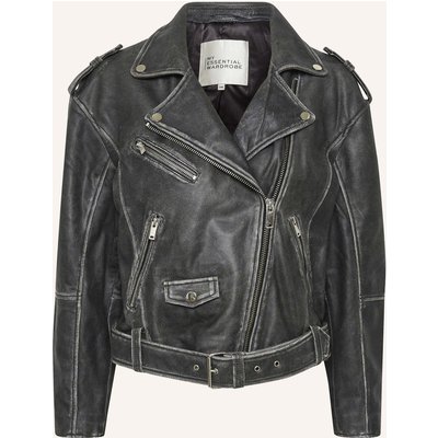 My Essential Wardrobe Lederjacke Gilo grau