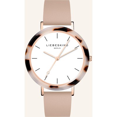 Liebeskind Armbanduhr Aus Echtleder rosa