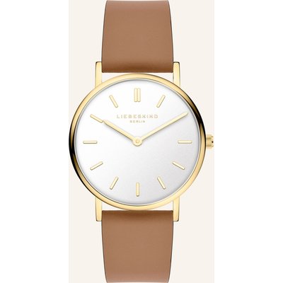 Liebeskind Armbanduhr Aus Echtleder beige