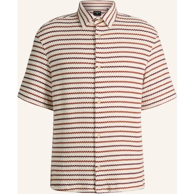 Strellson Strickhemd Colin Regular Fit weiss