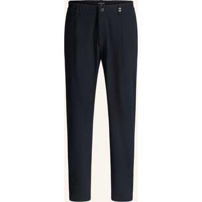 Strellson Bundfaltenhose blau