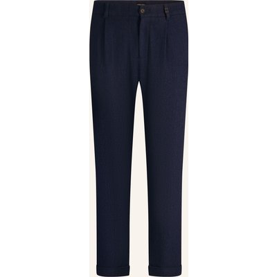Strellson Bundfaltenhose blau